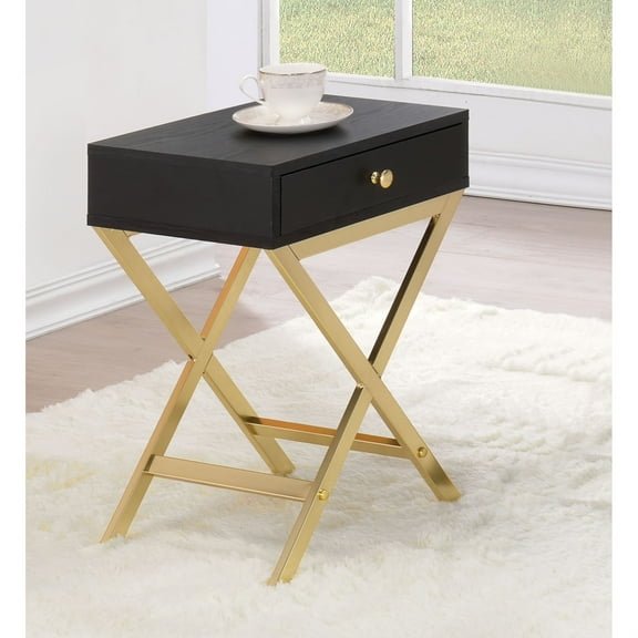 Ergode Accent Table Black & Brass