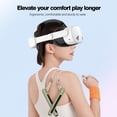 thumbnail image 3 of Correa cómoda para la cabeza para Quest 3S: correa Elite ajustable y ligera de repuesto con almohadilla de espuma de PU para un mayor soporte. Accesorios de realidad virtual, 3 of 10