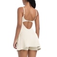 thumbnail image 5 of Bnwani Tennis Dresses for Women,Summer Dresses for Women,Built-in Bra,Quick Drying,Breathable,Casual,White,L, 5 of 5