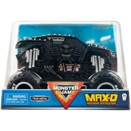 Monster Jam, Official Max-D Monster Truck, Collector Die-Cast Vehicle, 1:24 Scale
