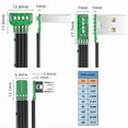 thumbnail image 6 of 90 Degree Angled USB to Micro USB Cable for Electronics Charging and Data Transfer in Tight Spaces Multiple Lengths, 6 of 10