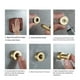 thumbnail image 5 of Ganchos adhesivos para toallas de baño Wosthever Colgador de cobre Potente autoadhesivo Negro, 5 of 6