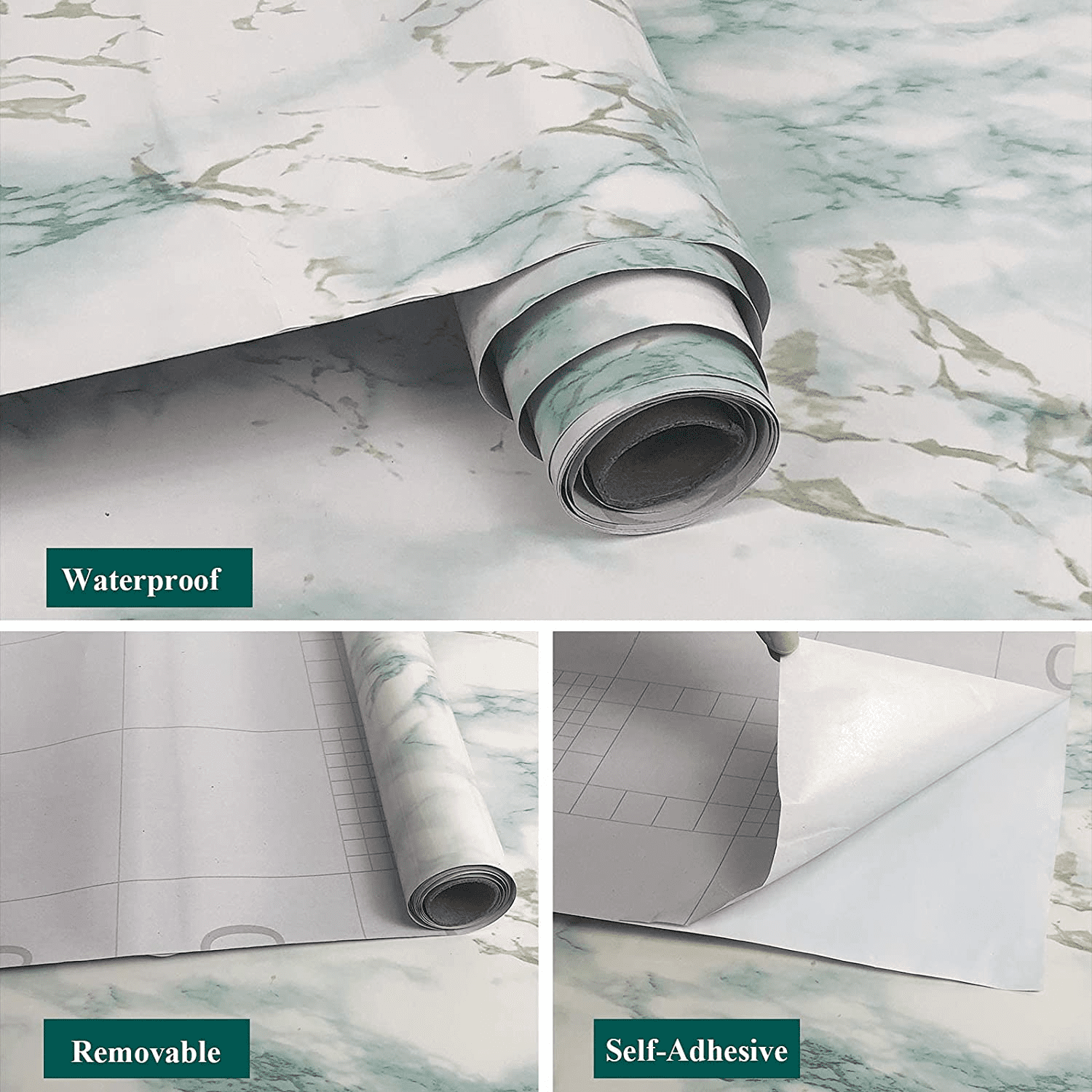Silver Self Adhesive Contact Paper 17.7 Inch X 197 Inch Metallic Silver Contact  Paper Metal Look Wallpaper Peel and Stick Waterproof Contact Paper DIY  Kitchen Cabinet Decor 17.7”X 196.85” Silver