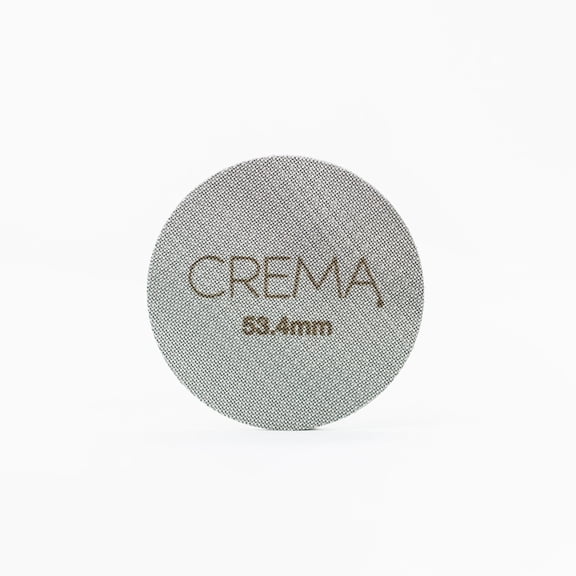 Crema Coffee Products | 54mm Puck Screen | Gray | Steel