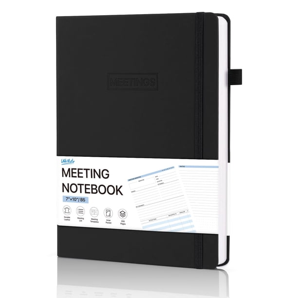 Cuaderno de Reuniones WEMATE Planificador de Trabajo B5 con Tareas