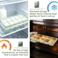 thumbnail image 5 of 2-Pack Ice Cube Trays, 10 Cubes 2 Tbsp. Silicone Freezer Molds with Lids, Reusable Ice Trays for Freezer, Kitchen, RV,  Coffee,BPA Free, Dishwasher Safety 10*2 square-Matcha Green, 5 of 6