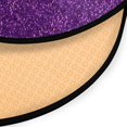 thumbnail image 2 of Dreamtimes Purple Glitter Texture Backg Round Area Rug 3Ft Small Round Area Rug Soft Bedroom Entryway Foyer Throw Mat Washable Non-Shedding Non-Slip Sofa Nursery Carpet, 2 of 5