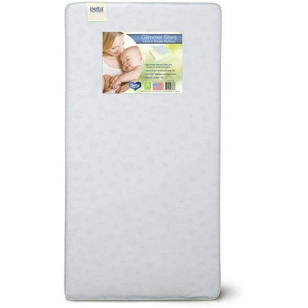 Delta Children Glimmer Stars Crib And Toddler Mattress Walmart