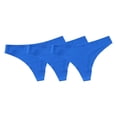 thumbnail image 1 of B91xZ Strings pour Femmes Couverture Demi-Dos Culottes Bikini Femmes, Bleu TG, 1 of 3