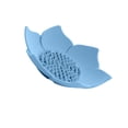 thumbnail image 1 of Yuarrent Jabonera de drenaje de silicona, soporte en forma de loto, jabonera portátil, bandeja de jabón antideslizante, accesorios de baño, 1 ud. Juegos de accesorios de baño azul Yuarrent HA003269-02, 1 of 1
