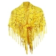 thumbnail image 2 of Women's Shawl Wrap Casual Accessories Sequin Shawl for Festival Summer Party Yellow, 2 of 7