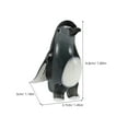 thumbnail image 2 of RENACLIPY Animal Penguin Statue Penguin Figurine Grey Crystal 1Pack Home Decoration Collectible Ornament, 2 of 8