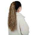 thumbnail image 3 of LELINTA Pony Tail Hair Pieces Clip in Ponytail Extension Wrap Around for Women Long Wavy Curly Hair Fluffy Pony Tail 22 Inch - Black/Brown/Light Gold, 3 of 8