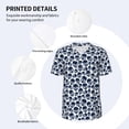thumbnail image 3 of Hirioo black Skull white for Men's Baseball T-shirt Shirts Short Sleeve Casual Summer Button Stretch T Shirts,Size S-4XL-X-Large, 3 of 7
