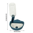 thumbnail image 3 of Automatic Pet Water Dispenser 480ml Large Capacity, Hanging Feeding Bowls for Cat/Dog Cages, Clip-Lock Adjustable Height, Material, 1pc - 2-3 Days Use - Blue/Gray/Green Colors, 3 of 5