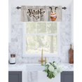 thumbnail image 2 of Valances for Windows Halloween Witch Cake Kitchen Curtains Valances Rod Pocket Small Window Treatments Valance Curtains for Living Room Bedroom Bathroom, 54x18 Inch, 2 of 6