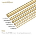 thumbnail image 2 of 6Pack Brass Round Rods, 2mm to 8mm Diameter 200mm Length Brass Rod for DIY, 2 of 5