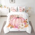 thumbnail image 2 of Manfei Cartoon Fall Pumpkin Bedding Comforter Set 7-Piece, Harvest Plant Botanical King Bedding Sets, Teens Girls Kids Bed Sheets, Ultra Soft Home Decor, 2 of 7
