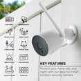 Merkury Smart 1080P Smart Outdoor Security Camera Weatherproof, Night