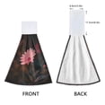 thumbnail image 4 of 2pcs Kitchen Hanging Towels Bathroom Hanging Towels Velcro Soft Hand Towel Absorbent Tie Towels for Kitchen Toilet Tea Bar Washcloth Decor A Pink Daisy Flower, 4 of 7