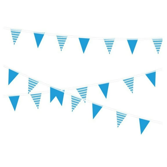 10m Bavarian Bunting Banner for Oktoberfest Party Decoration