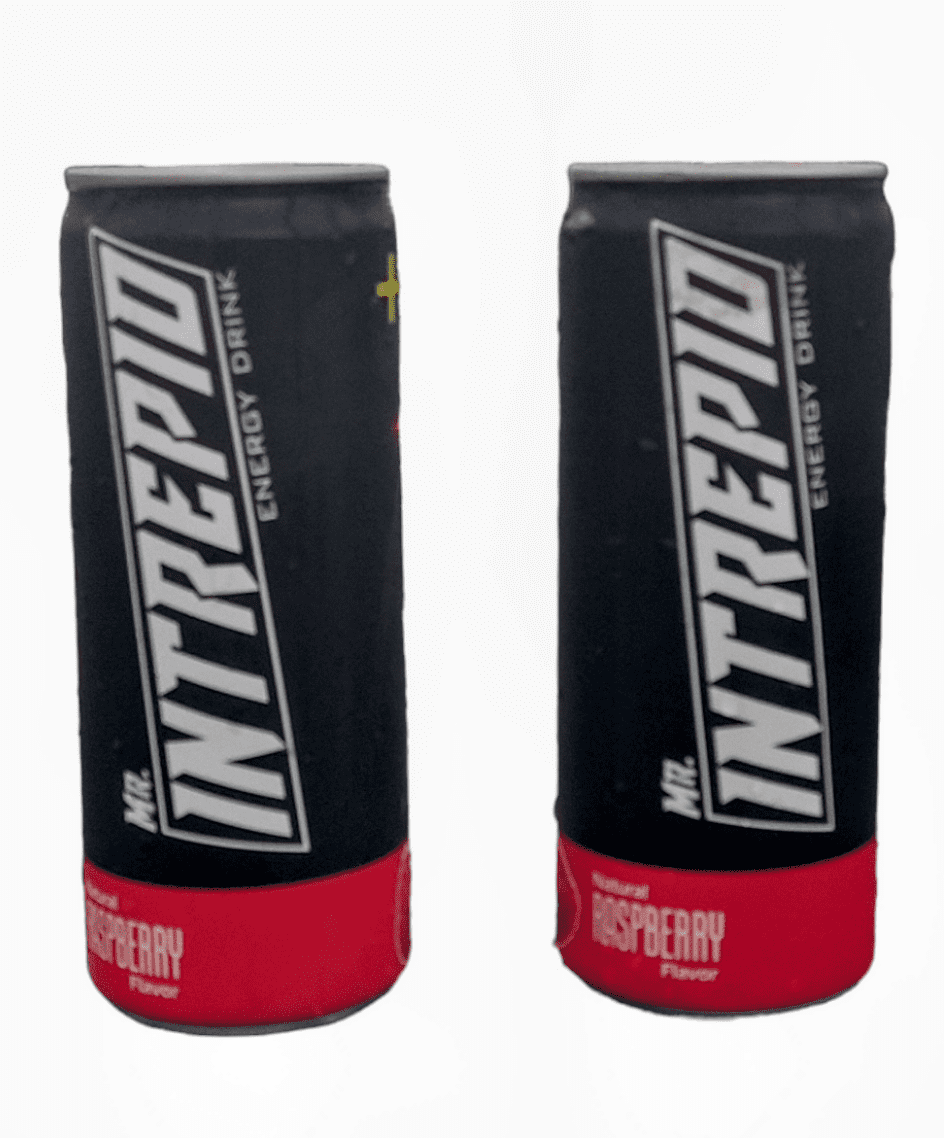 Mr. Intrepid Raspberry Caffeine Added Energy Drink, 24 Count, 11.16 fl oz