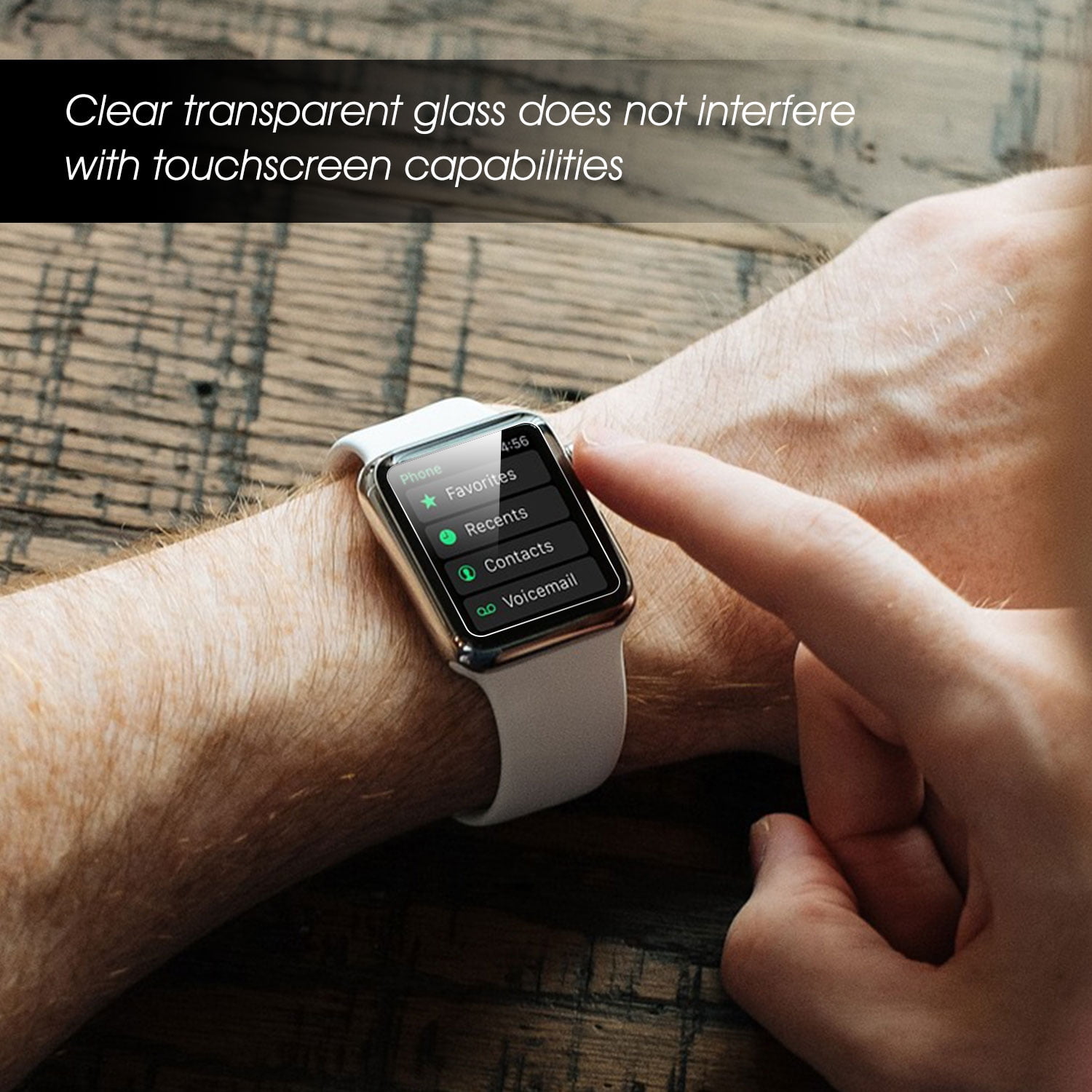 Apple Watch 42mm Screen Protector Premium Tempered Glass Screen Protector for Apple Watch 0.3mm by Cellet Walmart