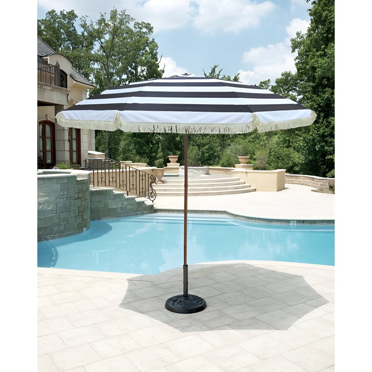 corliving offset patio umbrella stand 9.5ft Tilting Offset Patio Umbrella - Black - FINAL SALE ITEM