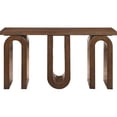 thumbnail image 3 of Meridian Furniture Westbourne Brown Oak Veneer Console Table, 3 of 14