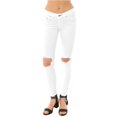 thumbnail image 1 of Rag & Bone Bright White Capri Jeans With Holes (25), 1 of 2