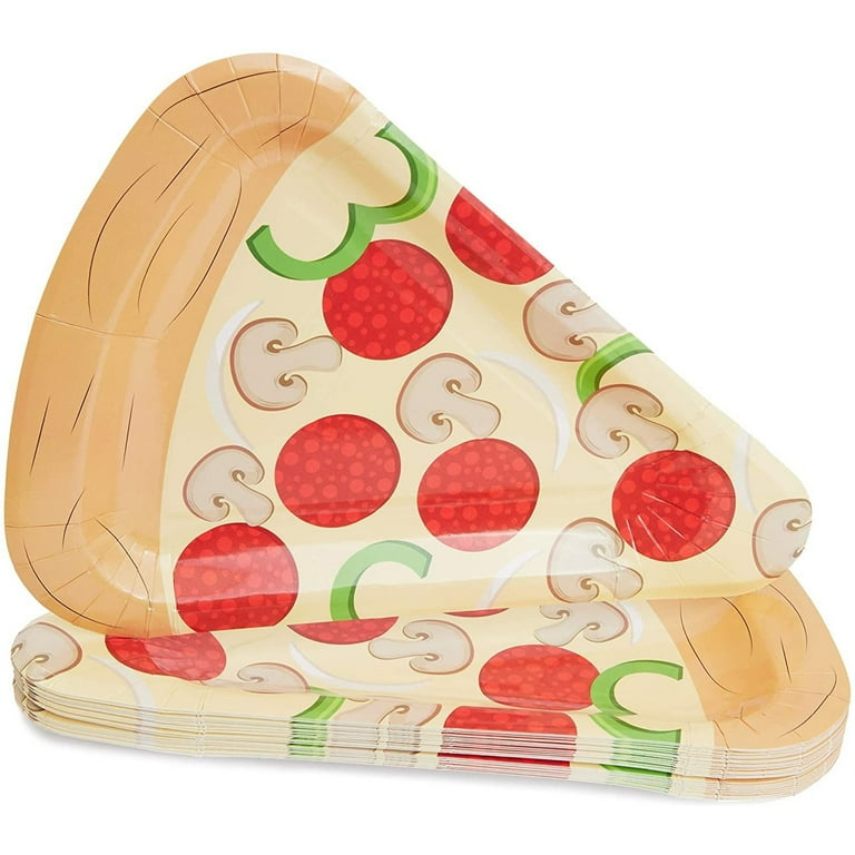 Plastic top pizza plates