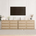thumbnail image 2 of NEILA Rattan Dresser for Bedroom, Modern 6 Drawer Double Dresser for Bedroom, Wide Wood Chest of Drawers for Bedroom, Living Room, Hallway, 2 of 7