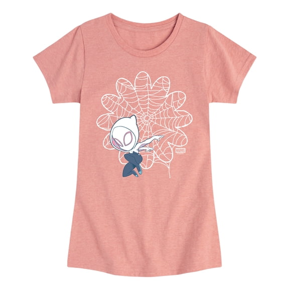 Spidey & His Amazing Friends - Ghost Spider Daisy Web - Youth Girls Fitted Short Sleeve T-Shirt