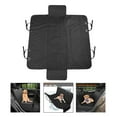 thumbnail image 1 of Funda para asiento de coche Oxford para perro, impermeable a prueba de arañazos, de hamaca para y mascotas, cojín para asiento trasero Borde negro B, 1 of 8