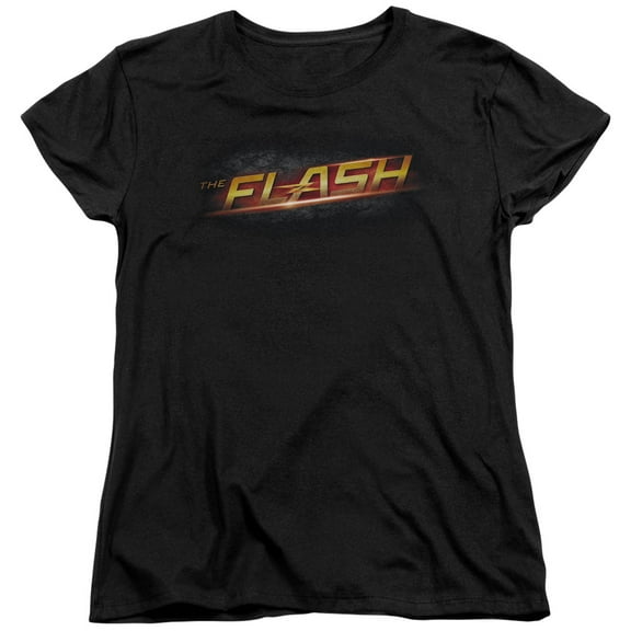 The Flash Logo S/S Women's T-Shirt Black
