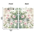 thumbnail image 3 of ALAZA Plastic Clipboard A4 Letter Size Decorative Clipboards for Students Women Men 9" x 12.5" Rose Retro Flower, 3 of 6