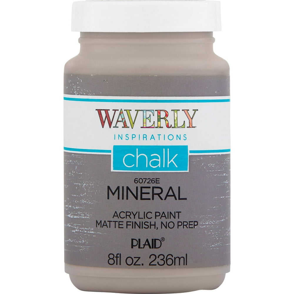 Waverly Inspirations 60726E Chalk Paint, Ultra Matte, Mineral, 8 fl oz