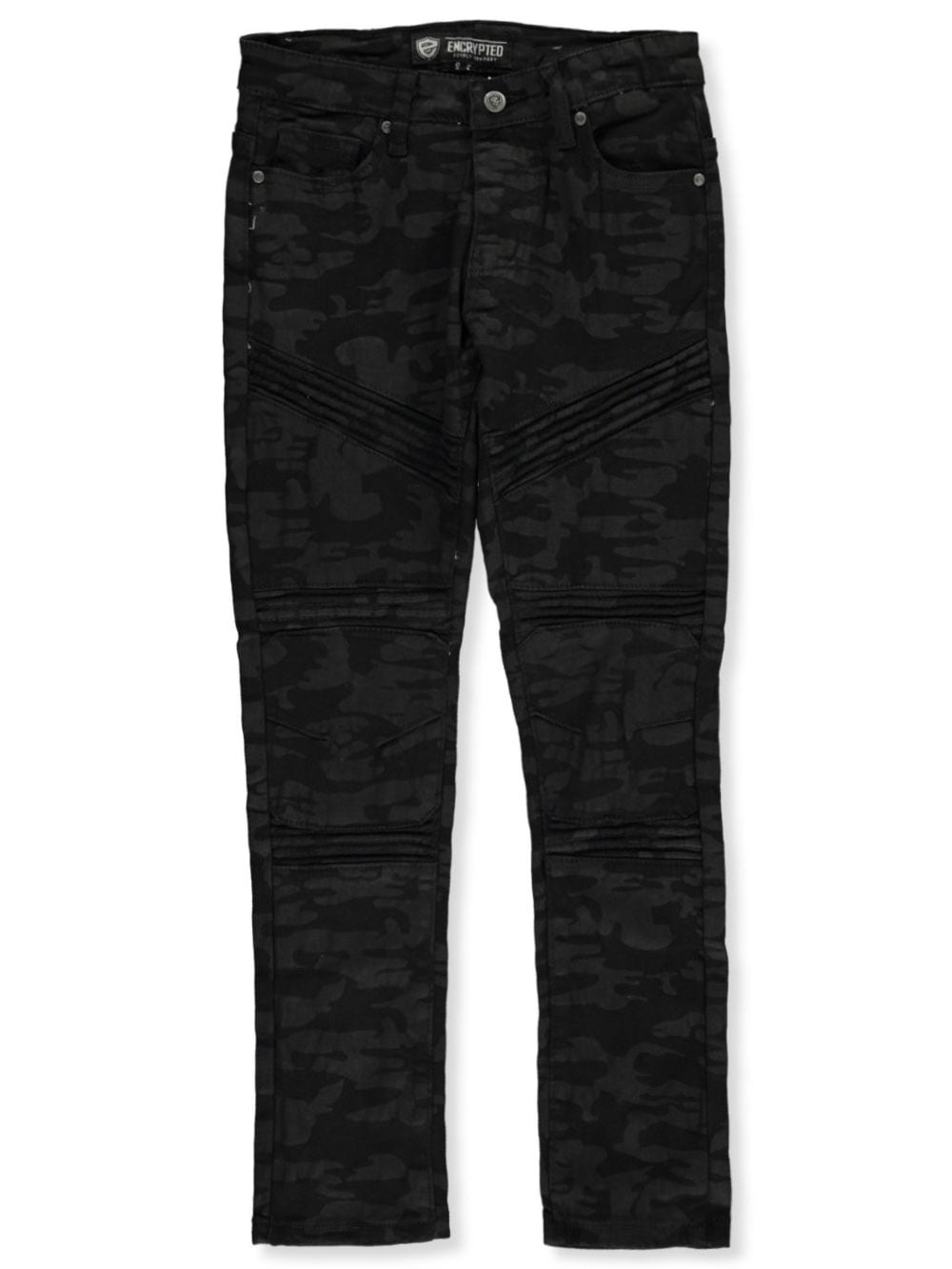 boys black moto jeans