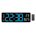 thumbnail image 2 of Digital Alarm Clock Electronic Alarm Clock for NightStand Bedroom Decoration Blue, 2 of 8