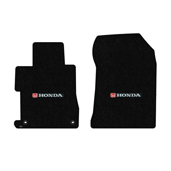 Lloyd Mats Custom Fit Floor Mats for Honda Civic 2 Door (Si OK) LogoMat 2012-2013 2Pc Set Black