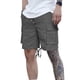 thumbnail image 5 of Mens Cargo Shorts Verano Casual Color Sólido Moda Bolsillos Cordón Cintura Elástica, Cómodo para Al Aire Libre Y la Playa, 5 of 9