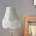 thumbnail image 4 of Accesorios de iluminación, cubierta para lámpara de mesa, sombra con borlas, tela fresca, pantalla de luz de escritorio elegante y creativa para decor Estilo A, 4 of 10