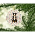 thumbnail image 2 of Merry Christmas Appenzeller Sennenhund Ceramic Ornament 2.8 in x 2.8 in, 2 of 3