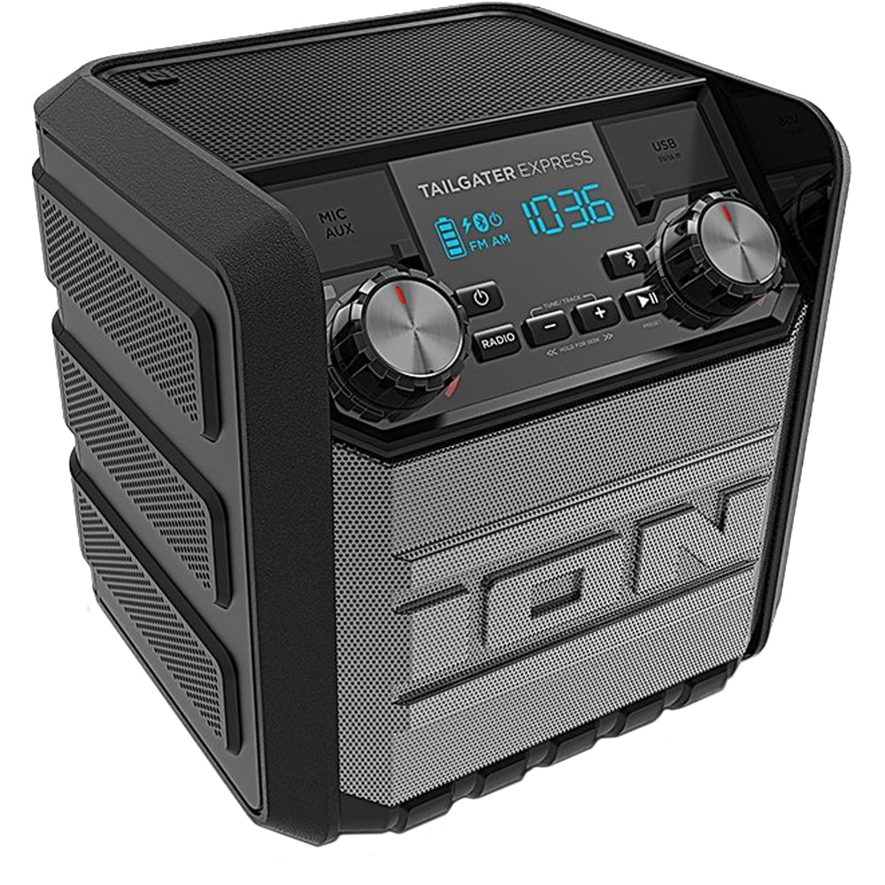 Ion Audio Tailgater Express 20W Bluetooth Speaker System Deluxe Bundle Red