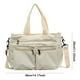 thumbnail image 2 of Bolso de mano de pana para mujer con múltiples bolsillos bolso de viaje con cremallera (beige), 2 of 9