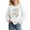 White, variant on Alphabet Graphic Pullover Sweatshirt for Children's Long Sleeve Crewneck Top Soft Casual Loose Fit Comfortable Wear