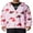 Pink, variant on Hoodie Sweatshirt for Men Women Full Zip Up Oversized Y2k Star Print Graphic Hooded Jacket
