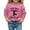 AB75 Pink, variant on Tisuna Sweatshirt For Girls Boys Child Letter Print Long Sleeve Crew Neck Tops Casual Loose Autumn Winter Kids Pullover Sweatshirt Black Size 3-4 Years