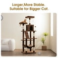 thumbnail image 2 of MWPO 70.1-in Multilevel Cat Tree Tower with Condo, Perch and Scratching Post, Brown, 2 of 7