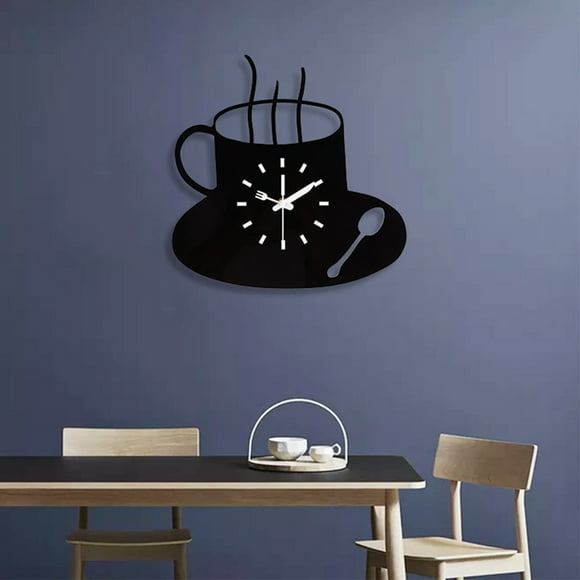 LLQkigsxse Cooking Items for The Blind Coffee Living Room Decoration Wall Clock Fashionable Home Acrylic Silent Clock